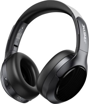 Hybrid Active Noise Cancelling Headphones, Bluetooth 6.0 Over Ear Headphones, 120H Battery Fast Charging, Hi-Res Audio, Transparency Mode, Deep Bass, Memory Foam Comfort Fit for Travel Office Home